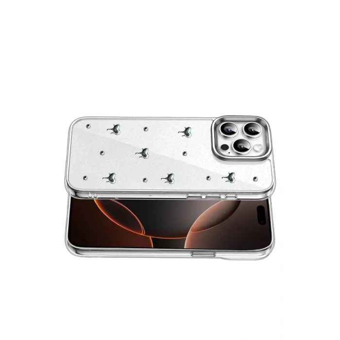 Newface Apple iPhone 14 Pro Max Fiyonk Desenli Kapak - Desen 1