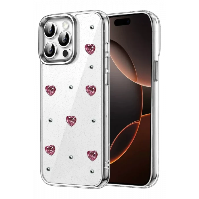 Newface Apple iPhone 14 Pro Max Fiyonk Desenli Kapak - Desen 3