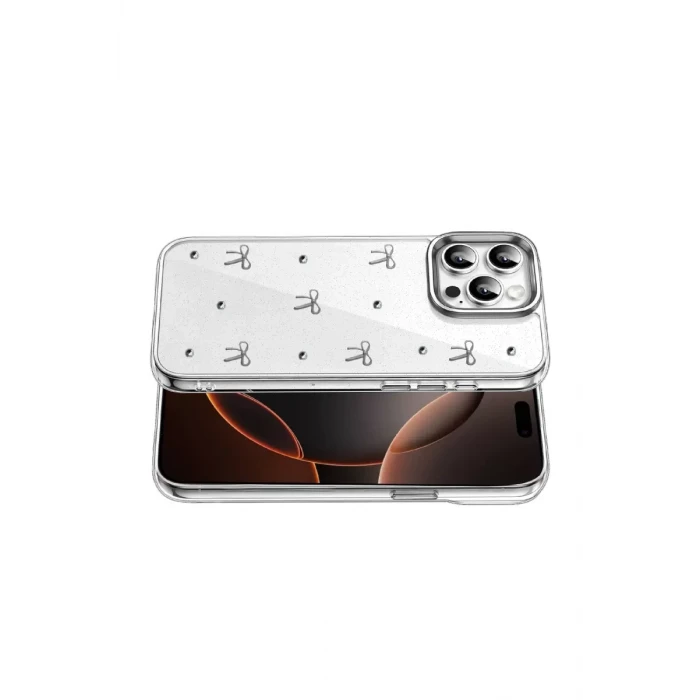Newface Apple iPhone 14 Pro Max Fiyonk Desenli Kapak - Desen 5