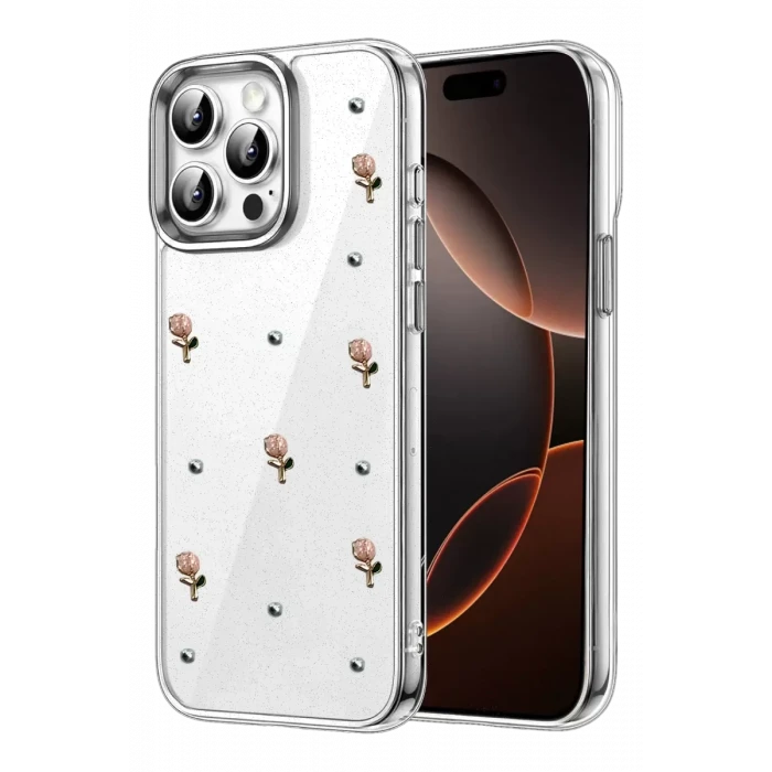 Newface Apple iPhone 14 Pro Max Fiyonk Desenli Kapak - Desen 6