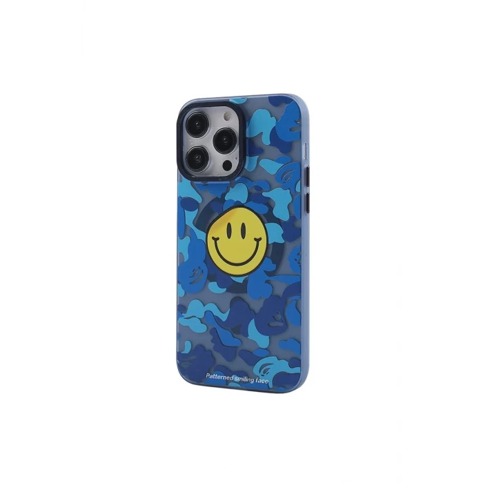 Newface Apple iPhone 14 Pro Max Kılıf Apollo Magneticsafe Desenli Kapak - Apollo Mavi - 1