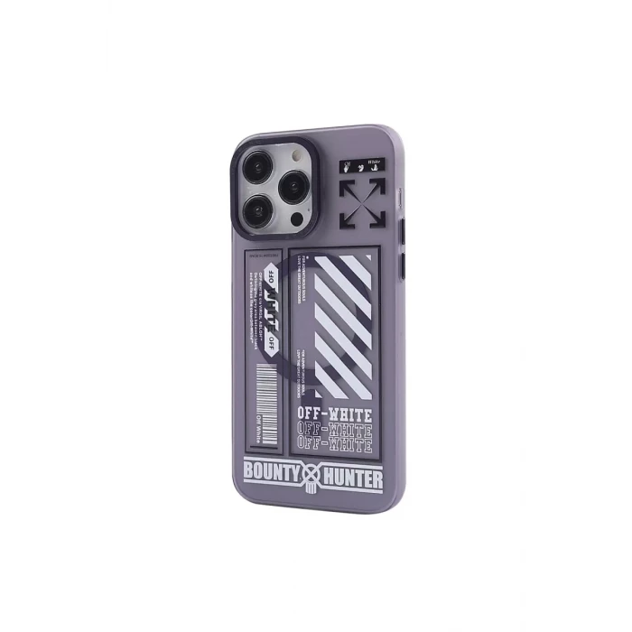 Newface Apple iPhone 14 Pro Max Kılıf Apollo Magneticsafe Desenli Kapak - Apollo Mor - 1
