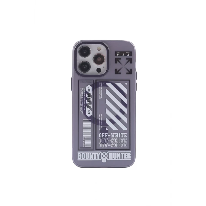 Newface Apple iPhone 14 Pro Max Kılıf Apollo Magneticsafe Desenli Kapak - Apollo Mor - 1
