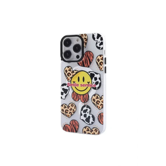 Newface Apple iPhone 14 Pro Max Kılıf Apollo Magneticsafe Desenli Kapak - Apollo Şeffaf - 2