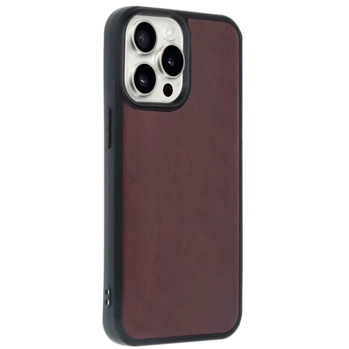 Newface Apple iPhone 14 Pro Max Kılıf Aras Deri Kapak - Bordo