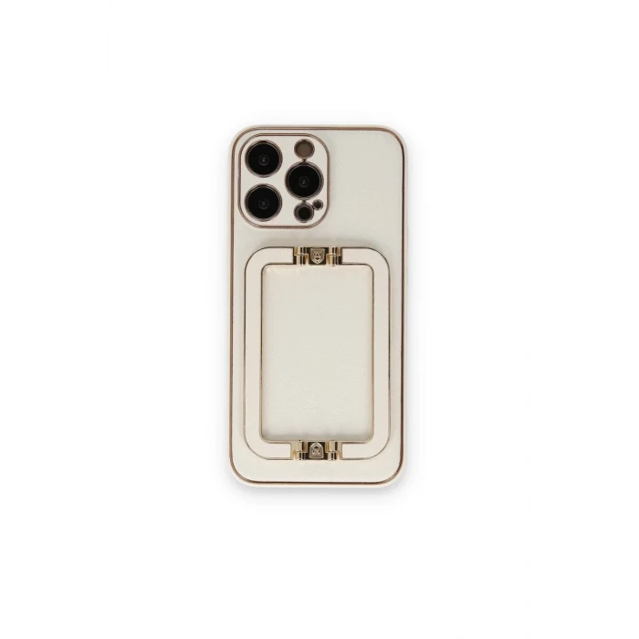 Newface Apple iPhone 14 Pro Max Kılıf Coco Elit Kapak - Beyaz