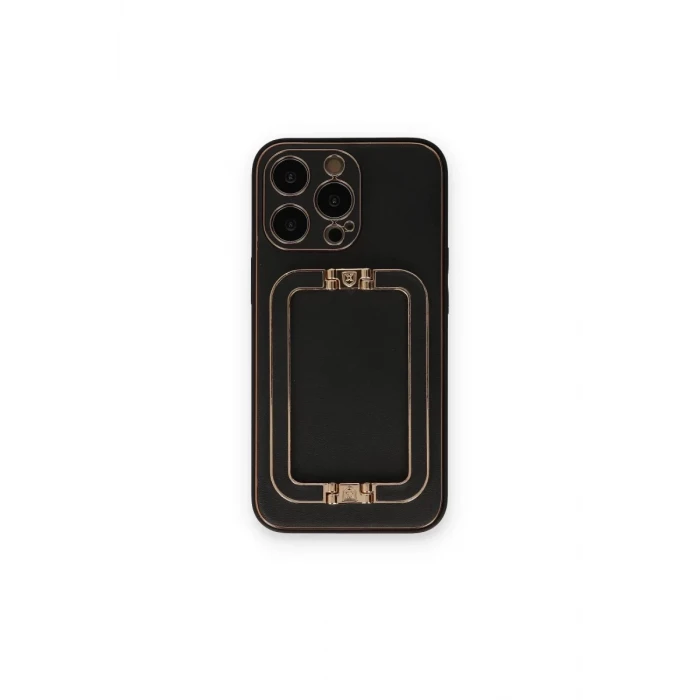 Newface Apple iPhone 14 Pro Max Kılıf Coco Elit Kapak - Siyah