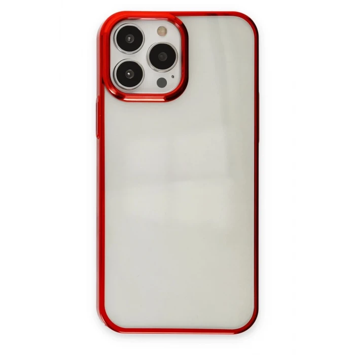 Newface Apple iPhone 14 Pro Max Kılıf Element Silikon - Kırmızı