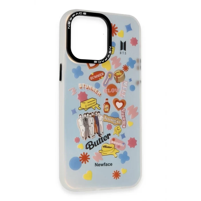 Newface Apple iPhone 14 Pro Max Kılıf Estoril Desenli Kapak - Estoril - 16