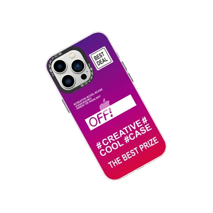 Newface Apple iPhone 14 Pro Max Kılıf Estoril Desenli Kapak - Estoril - 9