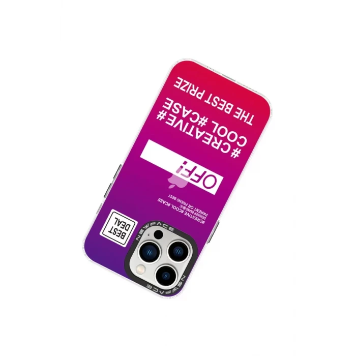 Newface Apple iPhone 14 Pro Max Kılıf Estoril Desenli Kapak - Estoril - 9
