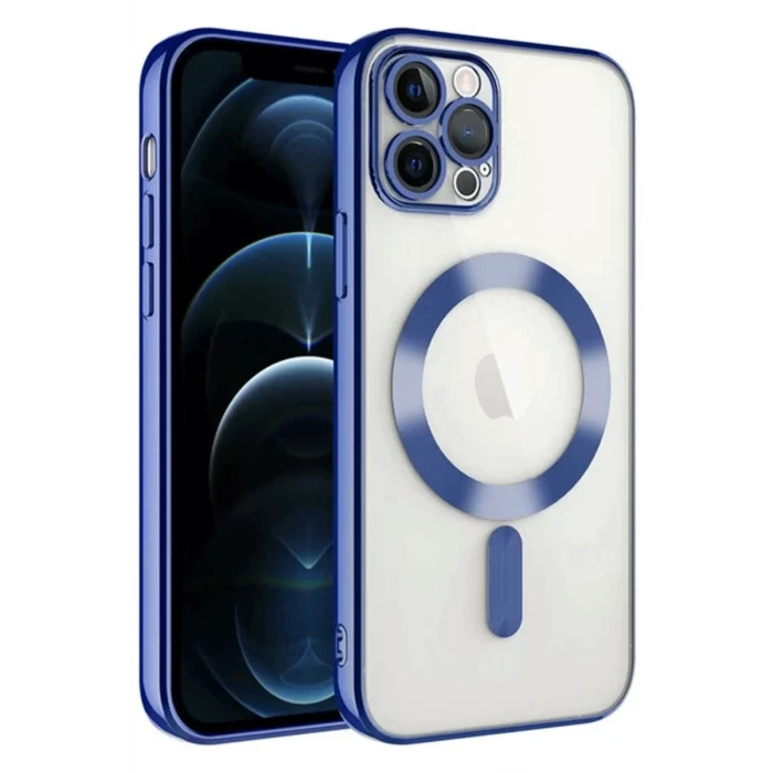Newface Apple iPhone 14 Pro Max Kılıf Kross Magneticsafe Kapak - Lacivert