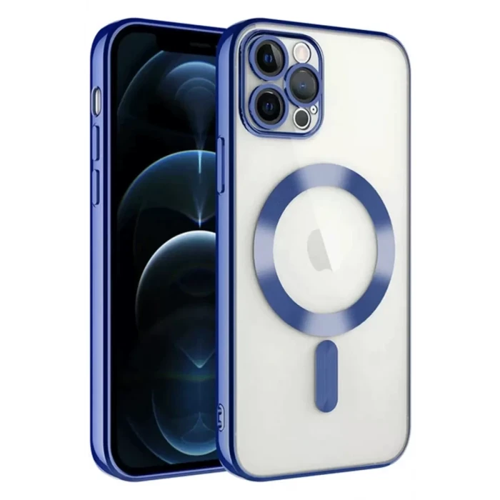 Newface Apple iPhone 14 Pro Max Kılıf Kross Magneticsafe Kapak - Lacivert