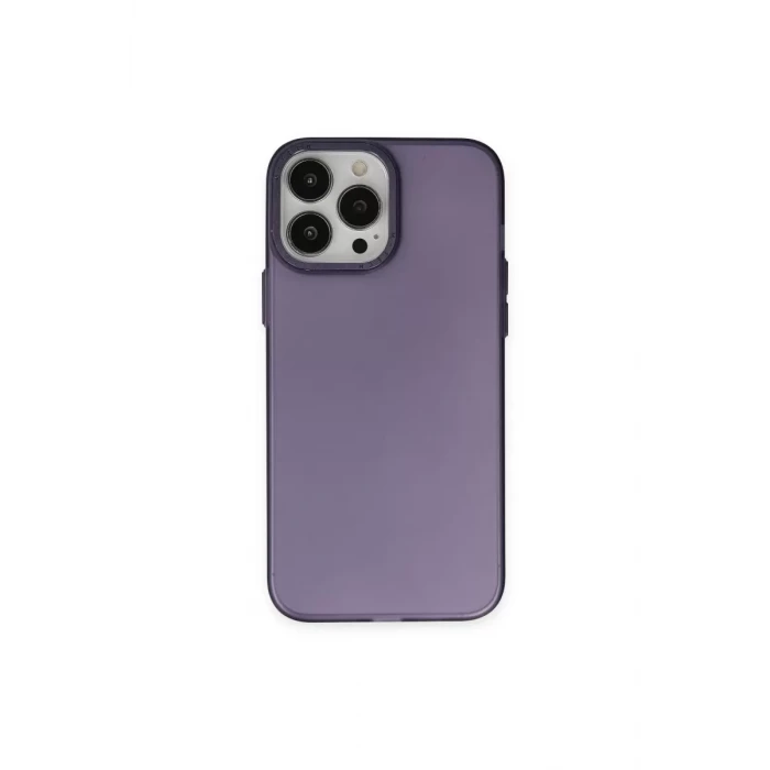 Newface Apple iPhone 14 Pro Max Kılıf Modos Metal Kapak - Derin Mor