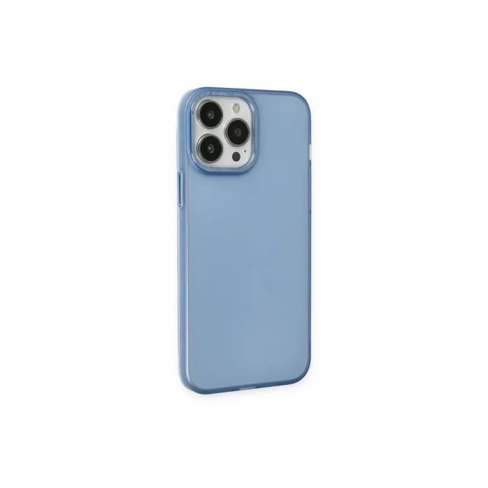 Newface Apple iPhone 14 Pro Max Kılıf Modos Metal Kapak - Mavi