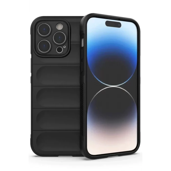 Newface Apple iPhone 14 Pro Max Kılıf Optimum Silikon - Siyah
