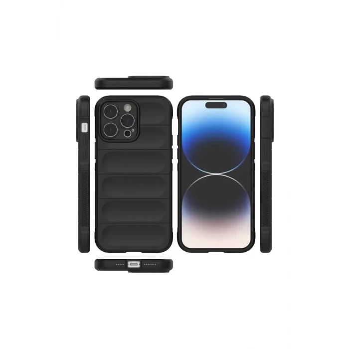 Newface Apple iPhone 14 Pro Max Kılıf Optimum Silikon - Siyah