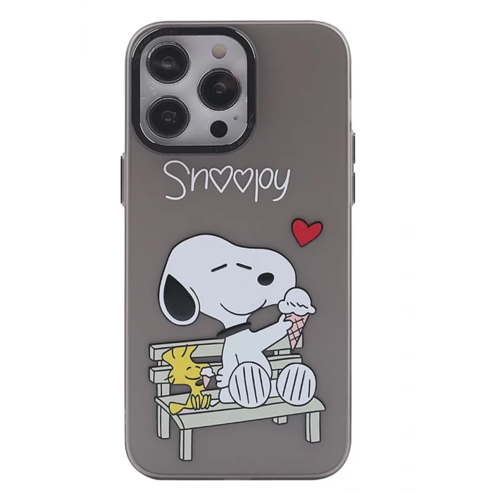 Newface Apple iPhone 14 Pro Max Kılıf Prada Desenli Kapak - Prada Siyah - 2