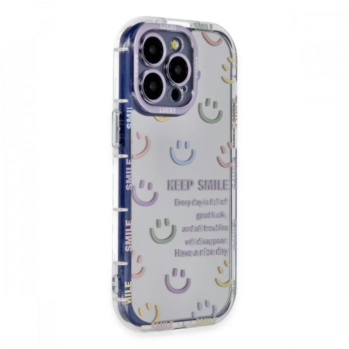 Newface Apple iPhone 14 Pro Max Kılıf Reflexion Desenli Kapak - Desen 2