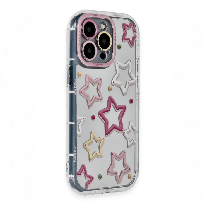 Newface Apple iPhone 14 Pro Max Kılıf Reflexion Desenli Kapak - Desen 3
