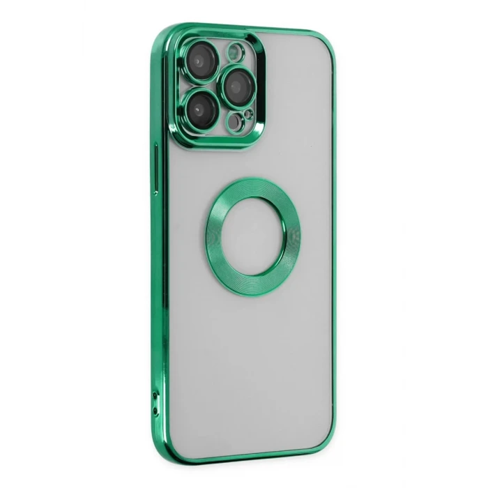 Newface Apple iPhone 14 Pro Max Kılıf Slot Silikon - Köknar Yeşili