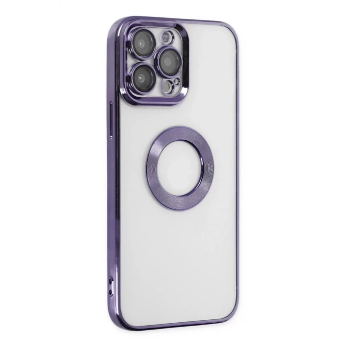 Newface Apple iPhone 14 Pro Max Kılıf Slot Silikon - Mor