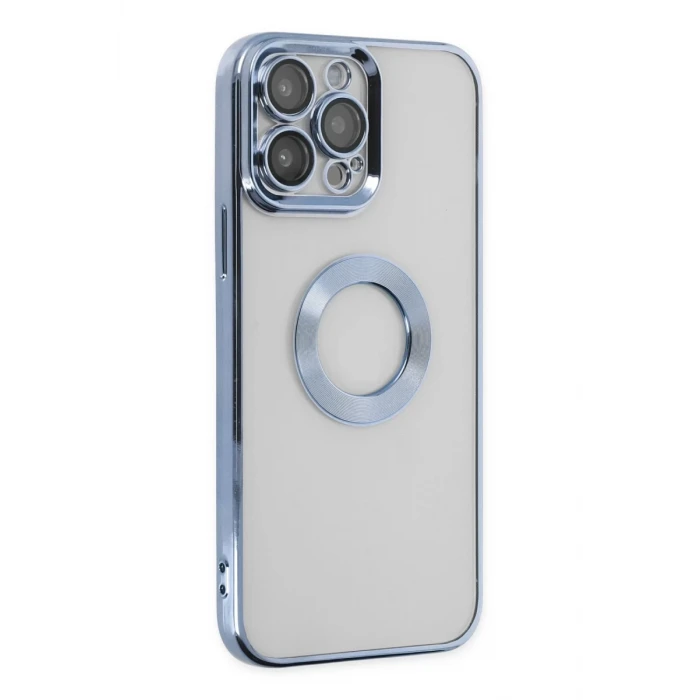 Newface Apple iPhone 14 Pro Max Kılıf Slot Silikon - Sierra Blue