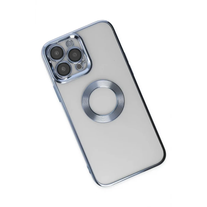 Newface Apple iPhone 14 Pro Max Kılıf Slot Silikon - Sierra Blue