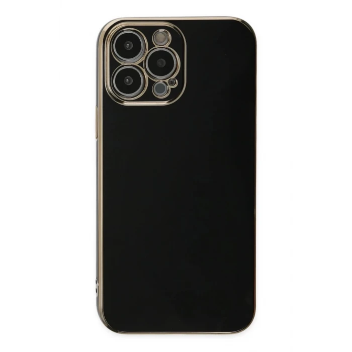Newface Apple iPhone 14 Pro Max Kılıf Volet Silikon - Siyah