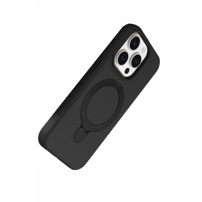 Newface Apple iPhone 14 Pro Max Regal Magsafe Standlı Kapak - Siyah