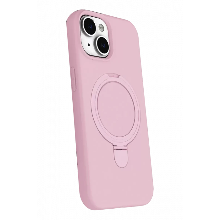Newface Apple iPhone 14 Regal Magsafe Standlı Kapak - Açık Pembe