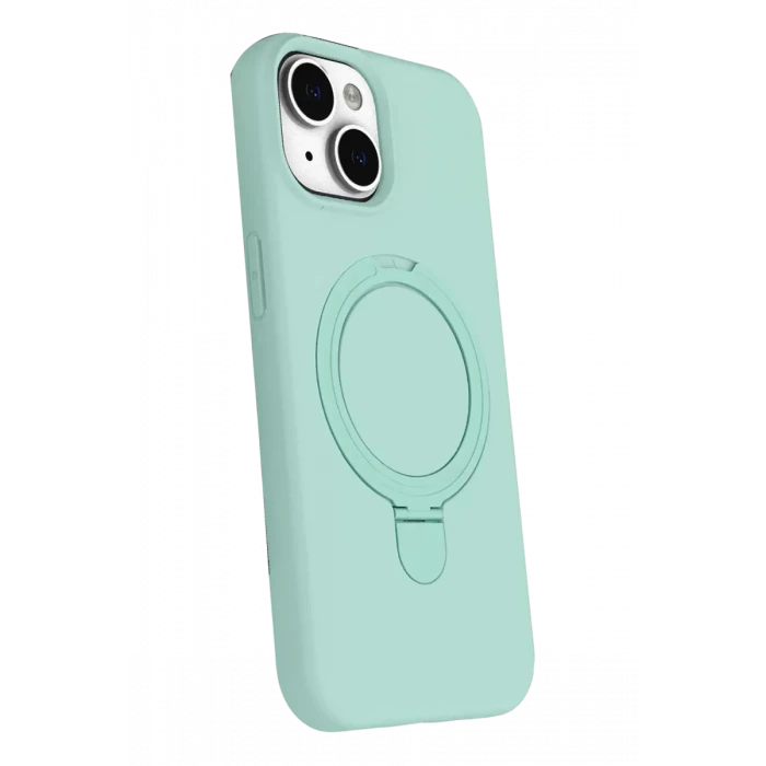 Newface Apple iPhone 14 Regal Magsafe Standlı Kapak - Su Yeşili
