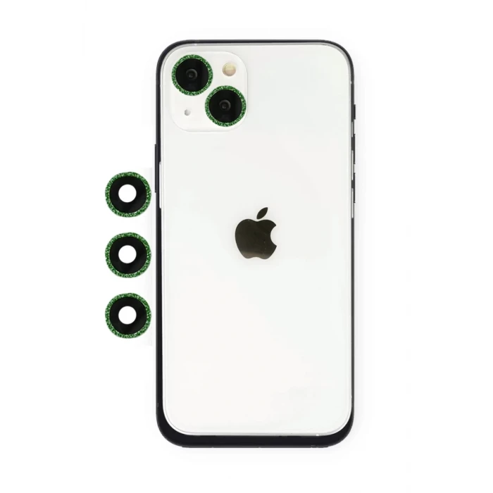 Newface Apple iPhone 14 Shine Kamera Lens - Yeşil