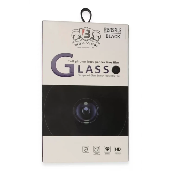 Newface Apple iPhone 15 Bilvis Titan Kamera Lens - Siyah