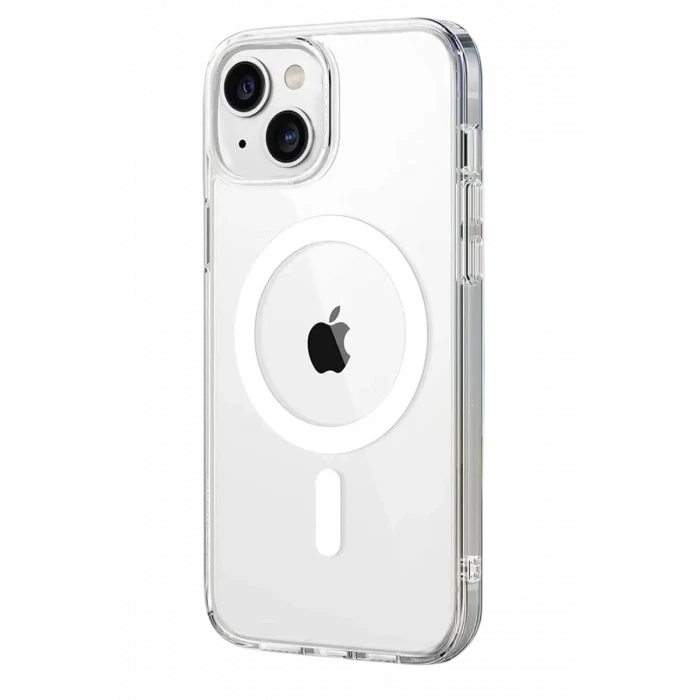 Newface Apple iPhone 15 Combo Sert Şeffaf Magsafe Kapak - Şeffaf