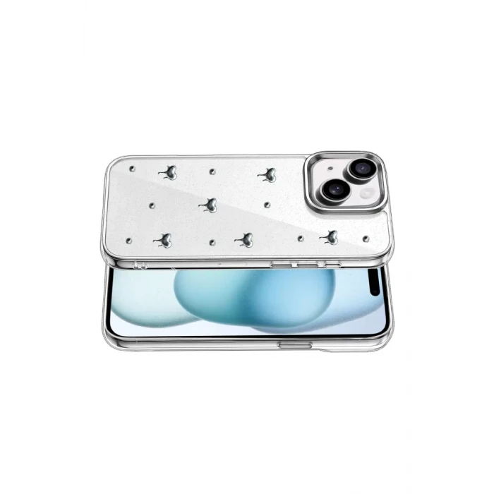 Newface Apple iPhone 15 Fiyonk Desenli Kapak - Desen 1