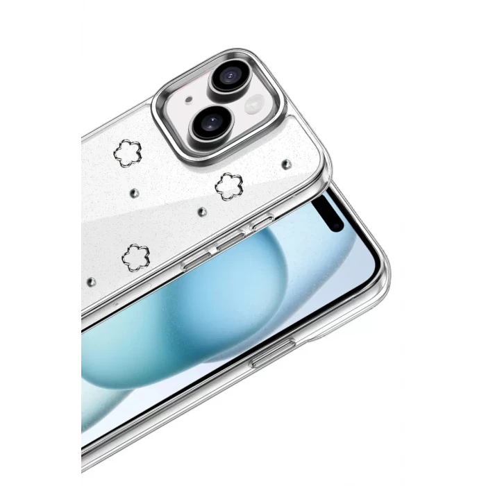 Newface Apple iPhone 15 Fiyonk Desenli Kapak - Desen 2