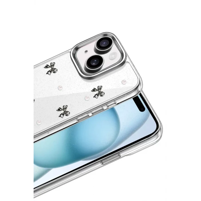 Newface Apple iPhone 15 Fiyonk Desenli Kapak - Desen 8