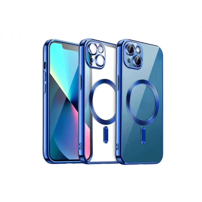 Newface Apple iPhone 15 Kılıf Kross Magneticsafe Kapak - Lacivert