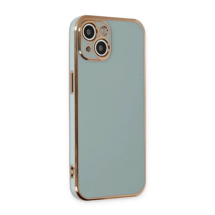 Newface Apple iPhone 15 Kılıf Volet Silikon - Açık Yeşil