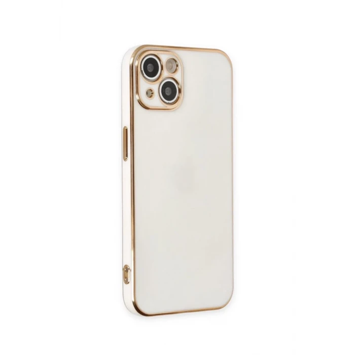 Newface Apple iPhone 15 Kılıf Volet Silikon - Beyaz