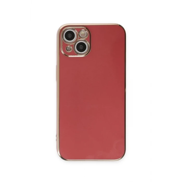 Newface Apple iPhone 15 Kılıf Volet Silikon - Kırmızı