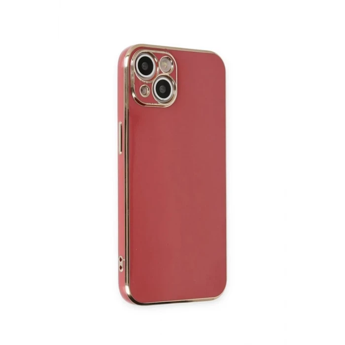 Newface Apple iPhone 15 Kılıf Volet Silikon - Kırmızı
