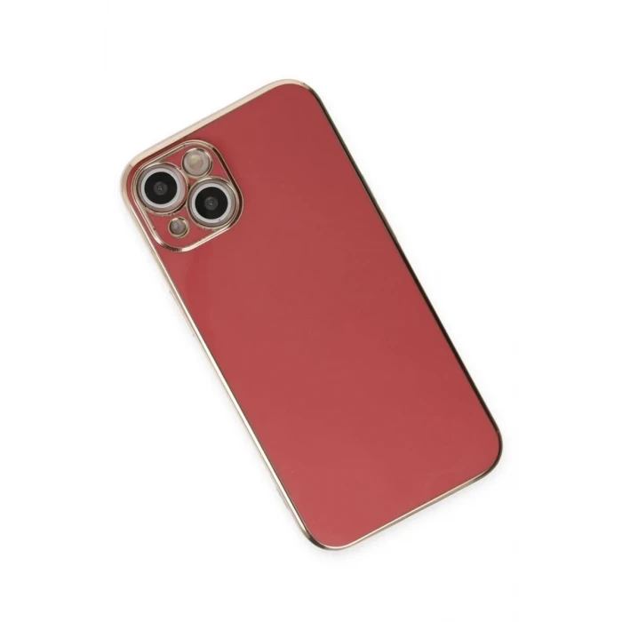 Newface Apple iPhone 15 Kılıf Volet Silikon - Kırmızı