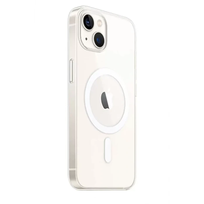 Newface Apple iPhone 15 Plus Kılıf Magneticsafe Şeffaf Silikon - Şeffaf