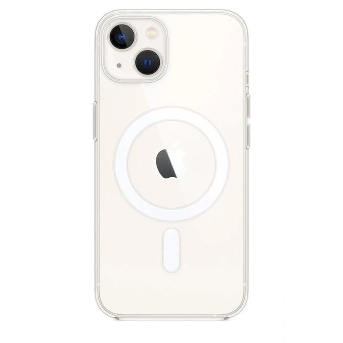 Newface Apple iPhone 15 Plus Kılıf Magneticsafe Şeffaf Silikon - Şeffaf