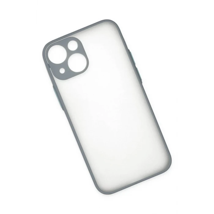 Newface Apple iPhone 15 Plus Kılıf Montreal Silikon Kapak - Gri