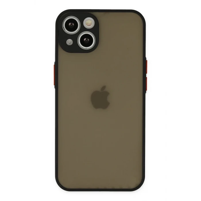 Newface Apple iPhone 15 Plus Kılıf Montreal Silikon Kapak - Siyah