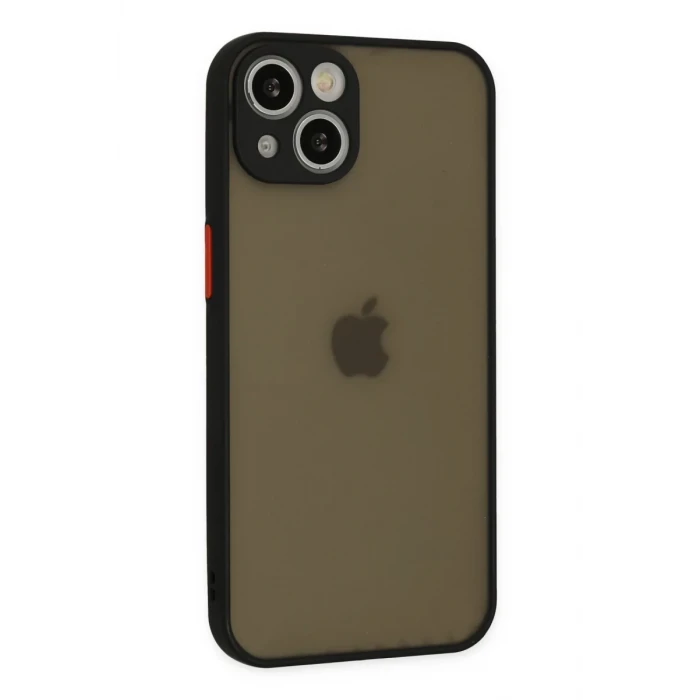 Newface Apple iPhone 15 Plus Kılıf Montreal Silikon Kapak - Siyah