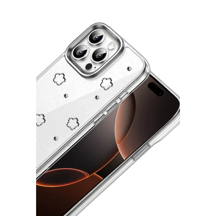 Newface Apple iPhone 15 Pro Fiyonk Desenli Kapak - Desen 2